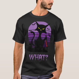 Mörderische Katze mit Messer Was Halloween Katze T-Shirt