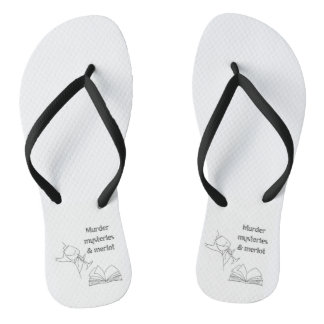 Mörderische Mysterien und Merlot-Flipflops Badesandalen