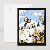 mörderische Schere Postkarte (Vorne/Hinten)