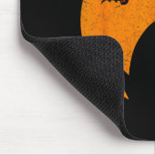 Mörderische schwarze Katze mit Messer Lustiges Hal Mousepad (Ecke)