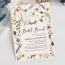 Mordern Boho Wildblumen Bridal Brunch Dusche