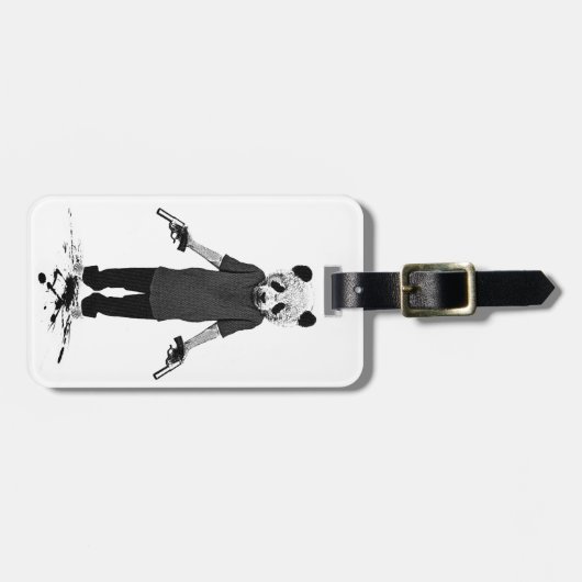 Mörderpanda Gepäckanhänger (Vorderseite horizontal)