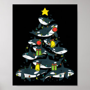 Mörderwal-Christbaum-Weihnachten-Orca-Frauen-Männe Poster