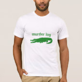Mordlog lustiger niedlicher Alligator-Pub  T-Shirt (Vorderseite)