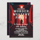 Mordmysterium für Whirlpool-Detektiv Dinner Party Einladung (Vorne/Hinten)