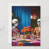 Mordmysterium im Stil der 1960er Jahre - Party Einladung (Rückseite)