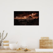 Mordor Lightning Storm Poster (Küche)