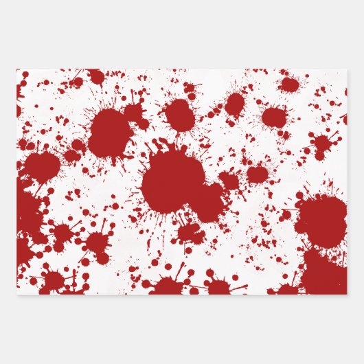 Mordverbrechen-Fan kalter Fall blutig Geschenkpapier Set (Vorderseite 3)