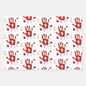 Mordverbrechen-Fan kalter Fall blutig Geschenkpapier Set (Vorderseite)