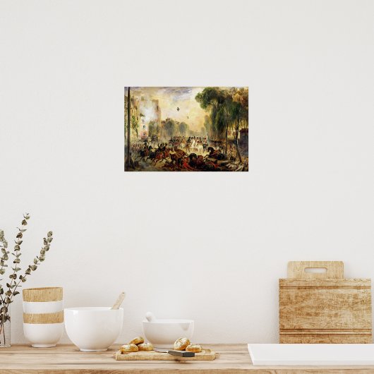 Mordversuch an König Louis-Philippe Poster (Küche)