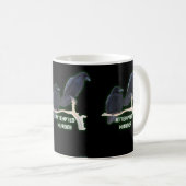 Mordversuch lustiges Corvids Kaffeetasse (VorderseiteRechts)
