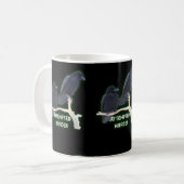 Mordversuch lustiges Corvids Kaffeetasse (Vorderseite Links)