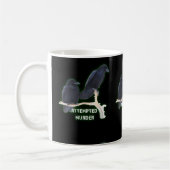 Mordversuch lustiges Corvids Kaffeetasse (Links)