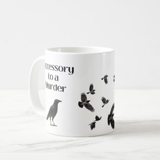 Mordzubehör (Crow-Spaß) Kaffeetasse (Vorderseite Links)