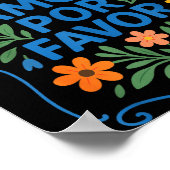 More Amor R Favor Latin Spanish Love Quote Poster (Ecke)