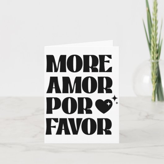 More Amor R Favor Retro Love Valentine Aestheti Karte (Vorderseite)