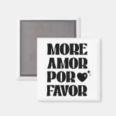 More Amor R Favor Retro Love Valentine Aestheti  Magnet (Vorderseite/Rückseite)