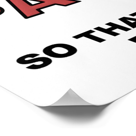 More Bacon Funny Poster (Ecke)