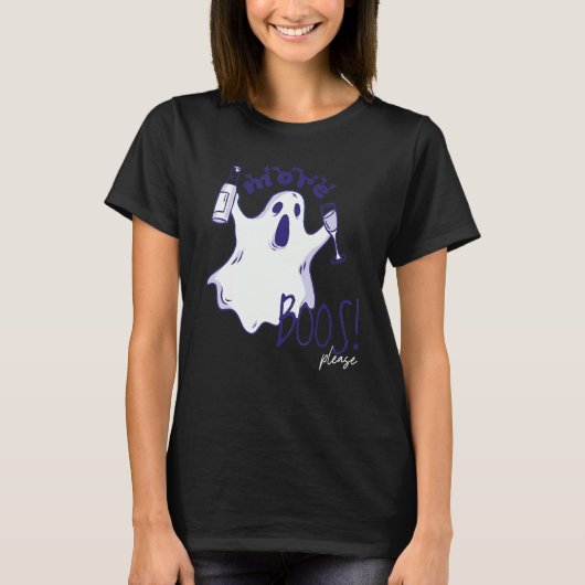 More Boos Please Ghost Beer Drinking Halloween Gr T-Shirt (Vorderseite)
