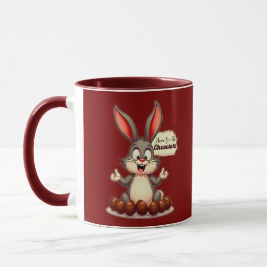 More Chocolate – Funny Easter Bunny - caneca Tasse (Links)