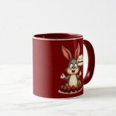 More Chocolate – Funny Easter Bunny - caneca Tasse (VorderseiteRechts)