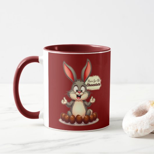 More Chocolate – Funny Easter Bunny - caneca Tasse (Mit Donut)