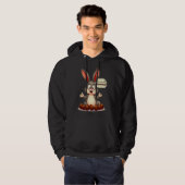 More Chocolate – Funny Easter Bunny - moletom Hoodie (Vorne ganz)