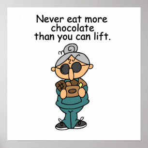 More Chocolate Humor Poster