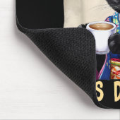 More Espresso Less Depresso Japanese Art Funny Cat Mousepad (Ecke)