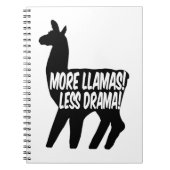 More Llamas Less Drama Notizblock (Vorderseite)