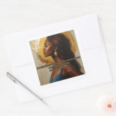 More motivational version quadratischer aufkleber (Umschlag)