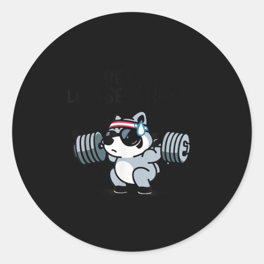 More Plates Less Self Hates Ssum Gym  Runder Aufkleber (Vorderseite)