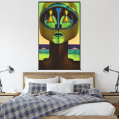 More Than Human Leinwanddruck (Insitu (Schlafzimmer))