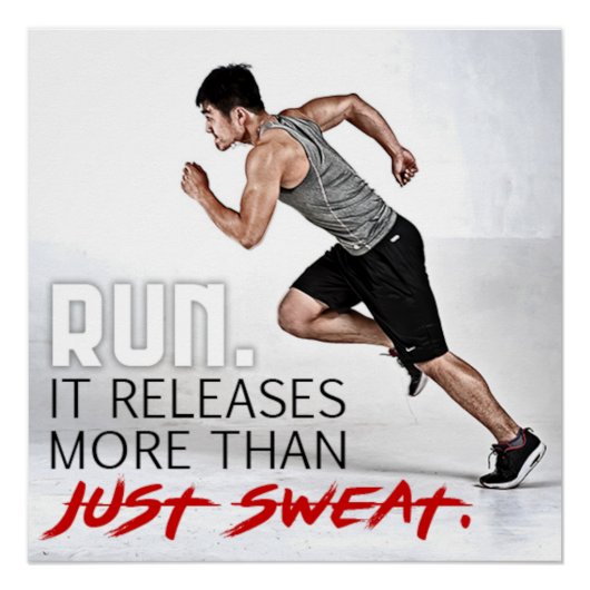 More Than Just Sweat Motivational Poster (Vorderseite)