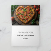 MORE THAN PIZZA, LOVE CARD DANKESKARTE (Innenseite)