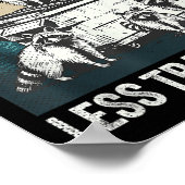 More Trash Can Less Trash Can't Retro Humor Funny Poster (Ecke)