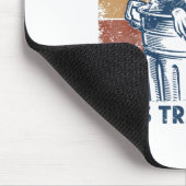 More Trash Can Less Trash Can't Trash Panda Raccoo Mousepad (Ecke)