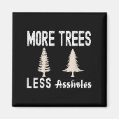 More Trees Less Holes Ugly Christmas Sweater Magnet (Vorne)