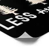 More Trees Less Holes Ugly Christmas Sweater  Poster (Ecke)