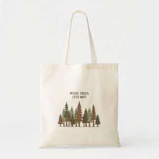 More Trees Less WiFi Tote Eco Friendly Nature bag Tragetasche