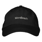 MoreBeach Hat Bestickte Kappe (Vorderseite)