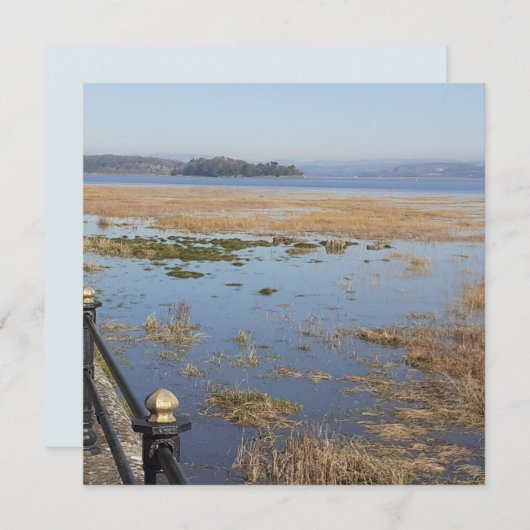 Morecambe Bay High Tide Flat Card (Vorne/Hinten)