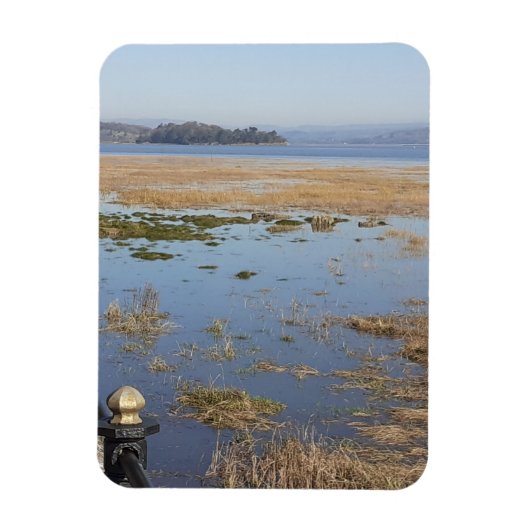 Morecambe Bay High Tide Flexibles Foto Magnet (Vertikal)