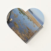 Morecambe Bay High Tide Heart Notebook Notizblock (Rückseite)