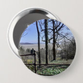 Morecambe Bay View Round Abzeichen Button (Vorne & Hinten)
