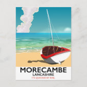 Morecambe, Lancashire Seaside Poster Postkarte (Vorderseite)