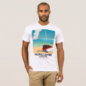 Morecambe, Lancashire Seaside Poster T-Shirt (Vorne ganz)