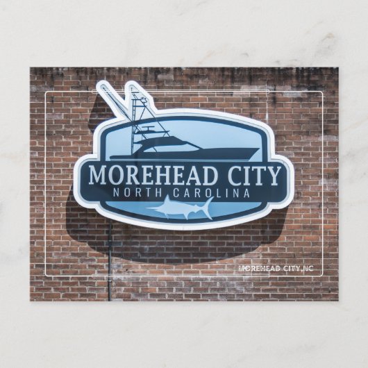 Morehead City NC - Coastal North Carolina Souvenir Postkarte (Vorderseite)