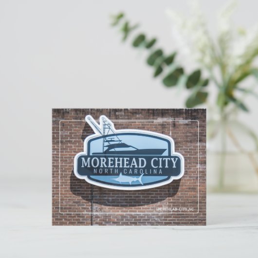 Morehead City NC - Coastal North Carolina Souvenir Postkarte (Stehend Vorderseite)