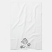 Morel Foraged Mushrooms | Entwurf der handgezeichn Geschirrtuch (Vertikal)